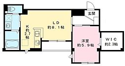 Blan cube戸越公園（Nearly ZEH） 2階1LDKの間取り