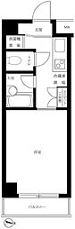 ルーブル都立大学2 1Kの間取図画像