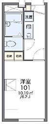 レオパレスサニーホームズ 1Kの間取図画像