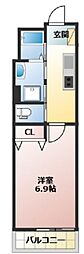 船橋市前原西8丁目アパート 1Kの間取図画像
