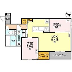 間取図画像 2LDK