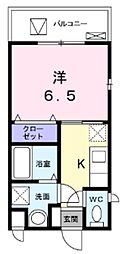 エム 3階1Kの間取り