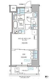 パークアクシス住吉ガーデンスクエア 1LDKの間取図画像
