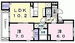 ラ・セリーナ中野K・M・H 2LDKの間取図画像
