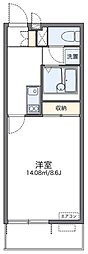 レオネクストふじみ野ヒルズ 1Kの間取図画像