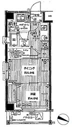 日神デュオステージ池上 3階1DKの間取り