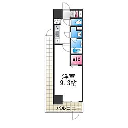 Future一条 8階1Kの間取り