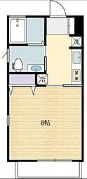 アゼリア百合ヶ丘 ワンルームの間取図画像