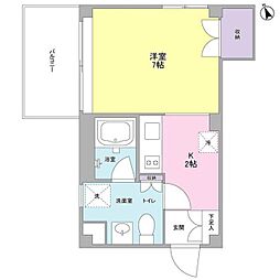 ソヨカゼテラス永福町 1Kの間取図画像