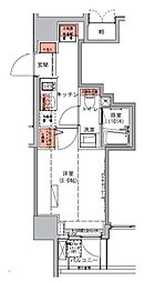 ハーモニーレジデンス池袋002 3階1Kの間取り