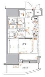 クレイシア入谷竜泉 1Kの間取図画像