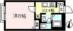 サンモール 1Kの間取図画像