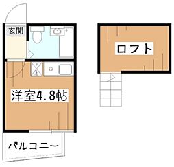 メゾン・ド・ルラーシュ 3階ワンルームの間取り