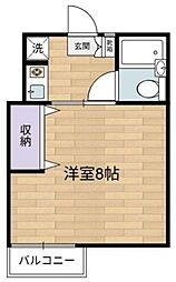 ヘイマ・イトー 1Kの間取図画像