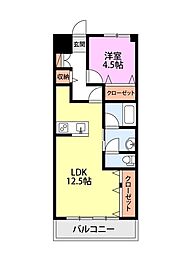 間取図画像 1LDK