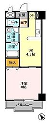 ジョイキャッスル 1DKの間取図画像