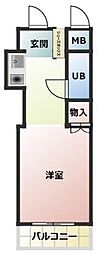 RFIELDSGYOTOKU 1Kの間取図画像
