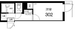 ＡＰＴ西新井 3階1Kの間取り