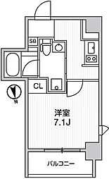 ライトハウス元浅草 1Kの間取図画像