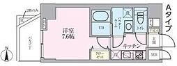 Adachi Liner Toneri Residence 7階1Kの間取り
