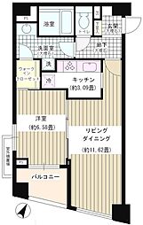 パトリス26 3階1LDKの間取り