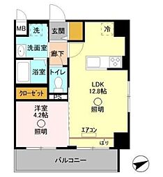 Garden HouseIII 大宮土呂駅前 5階1LDKの間取り