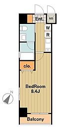 プライムアーバン新百合ケ丘 1Kの間取図画像