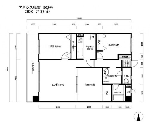 アネシス福重_間取り_0