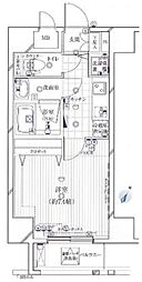 ガリシアヒルズ六本木 1Kの間取図画像