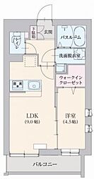 ロフティー 3階1LDKの間取り