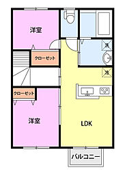 間取図画像 2LDK