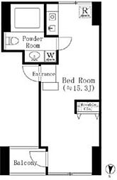 Stella池上 7階ワンルームの間取り