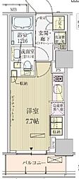 パークアクシス赤坂見附 ワンルームの間取図画像