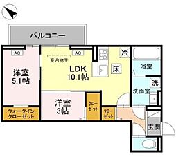 間取図画像 2LDK
