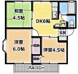 アルカディア東葛西 1階3DKの間取り