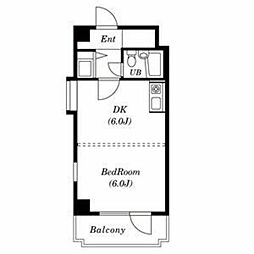 ナルセガオカマンション 3階1DKの間取り