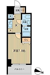 KDXレジデンス立川 1Kの間取図画像