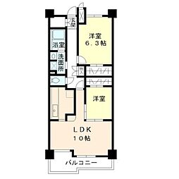 グリーンヒルズ目白 2LDKの間取図画像
