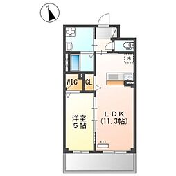 JR八高線 箱根ケ崎駅 バス11分 石畑駐在所下車 徒歩14分の賃貸マンション 3階1LDKの間取り