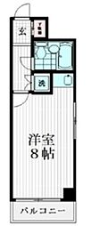 ライオンズマンション三鷹第7 ワンルームの間取図画像