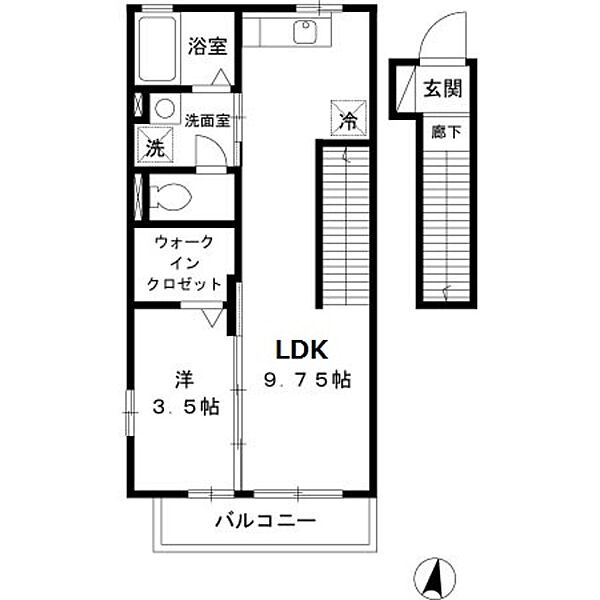 同じ建物の物件間取り写真 - ID:214054248381