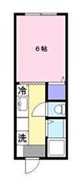 ワンダーランド 1Kの間取図画像
