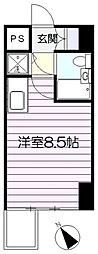 藤和シティコープ早稲田 ワンルームの間取図画像