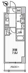 ステージグランデ日本橋人形町 1Kの間取図画像