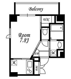 ｓｏｒｂｏ ｒｏｓｓｏ 2階1Kの間取り