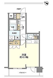 藤和シティホームズ文京音羽 ワンルームの間取図画像
