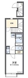 レオネクストアルデンテ本町 1Kの間取図画像
