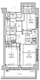 crealpremier明大前 2LDKの間取図画像