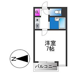 シグマライフ 1Kの間取図画像