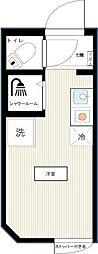 カーサ・コスタ南千住 3階ワンルームの間取り